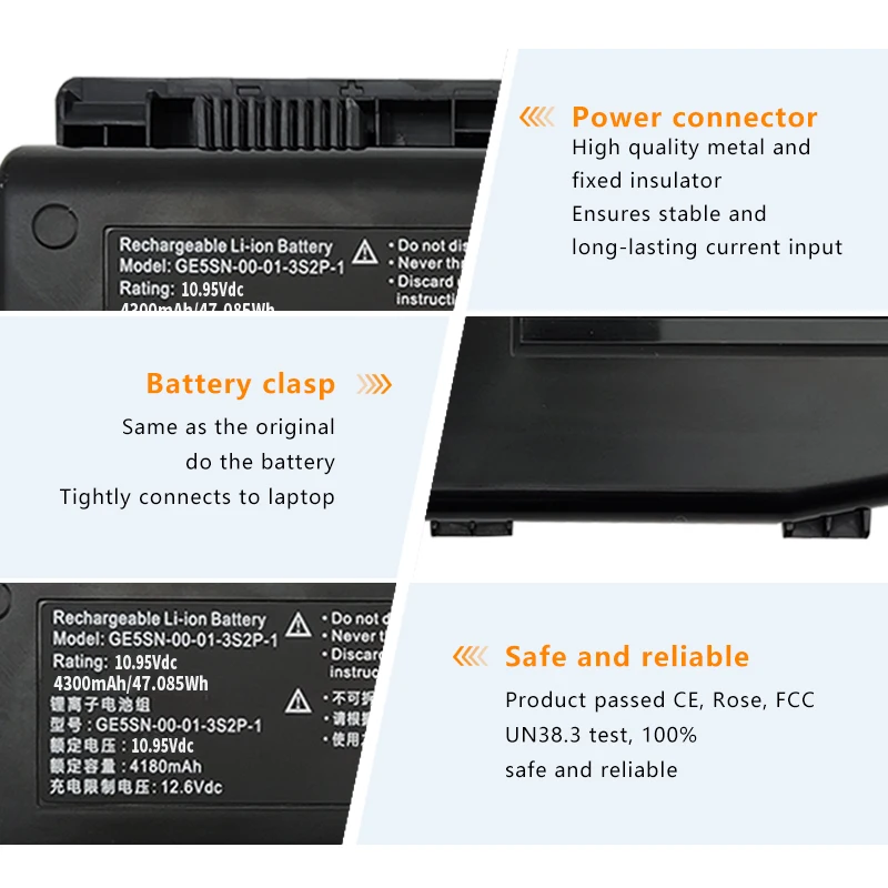 Nobi แบตเตอรี่แล็ปท็อป GE5SN-00-01-3S2P-1สำหรับ X7TI MECHREVO X6Ti-M2 X6Ti-H X6Ti-E3 NFSV151X-00-03-3S2P-0 GE5SN-03-12-3S2P-0