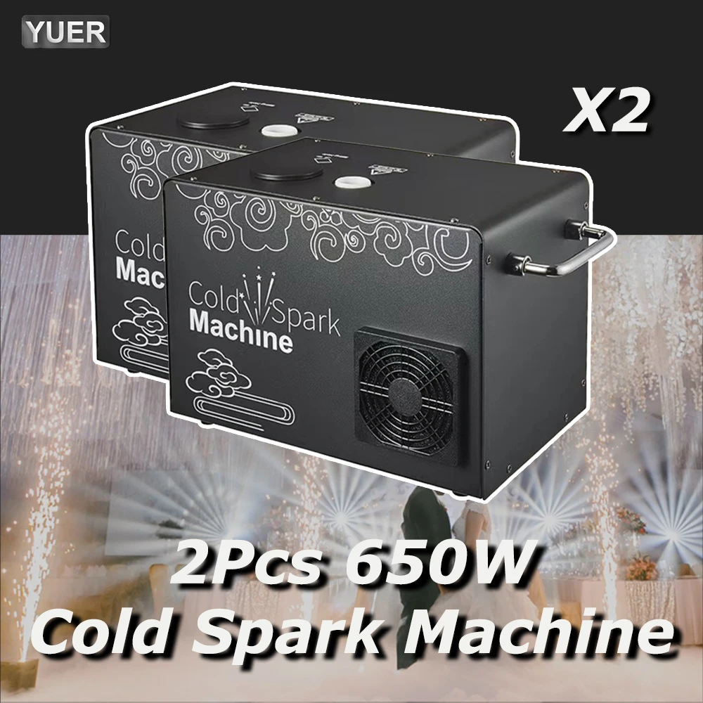 2PCS/lot NEW 650W Cold Spark Firework Machine For DJ Wedding Celebration Dmx And Remote Control Spark Fountain Sparkular Machine