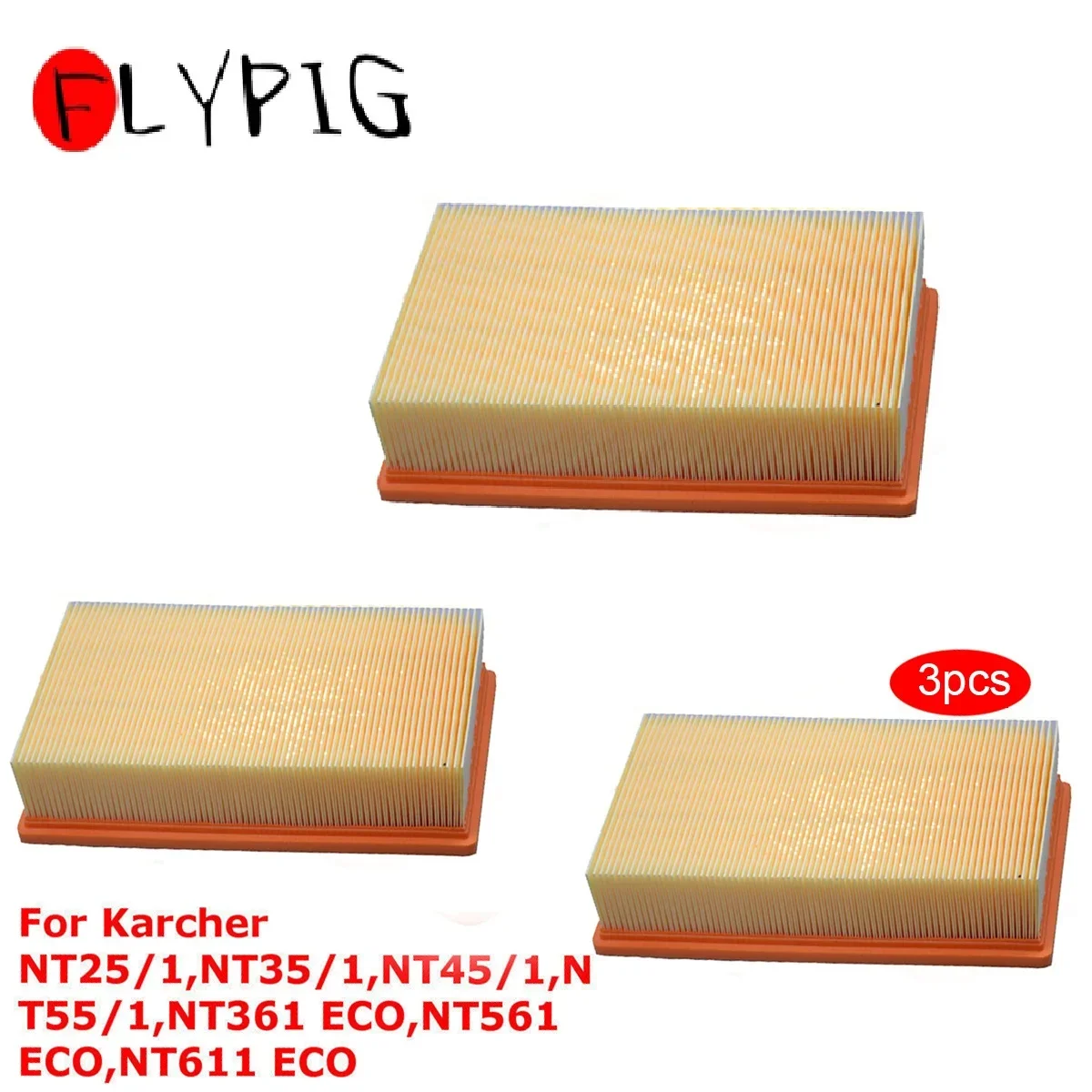 Vacuum Air Filter For NT25/1 NT35/1 NT45/1 NT55/1 NT361 ECO NT611 ECO  Replacement Filter For Karcher Vacuum Cleaner