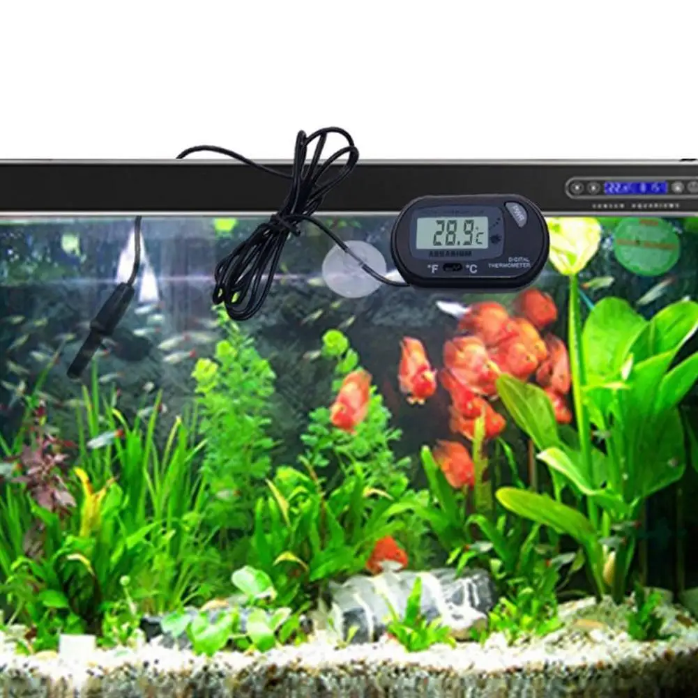 Aquarium-Thermometer, wasserdicht, elektronisches Thermometer, LCD, digitaler Aquarium-Bildschirm, Sensor, Thermometer-Controller mit Sonde – Detail 9