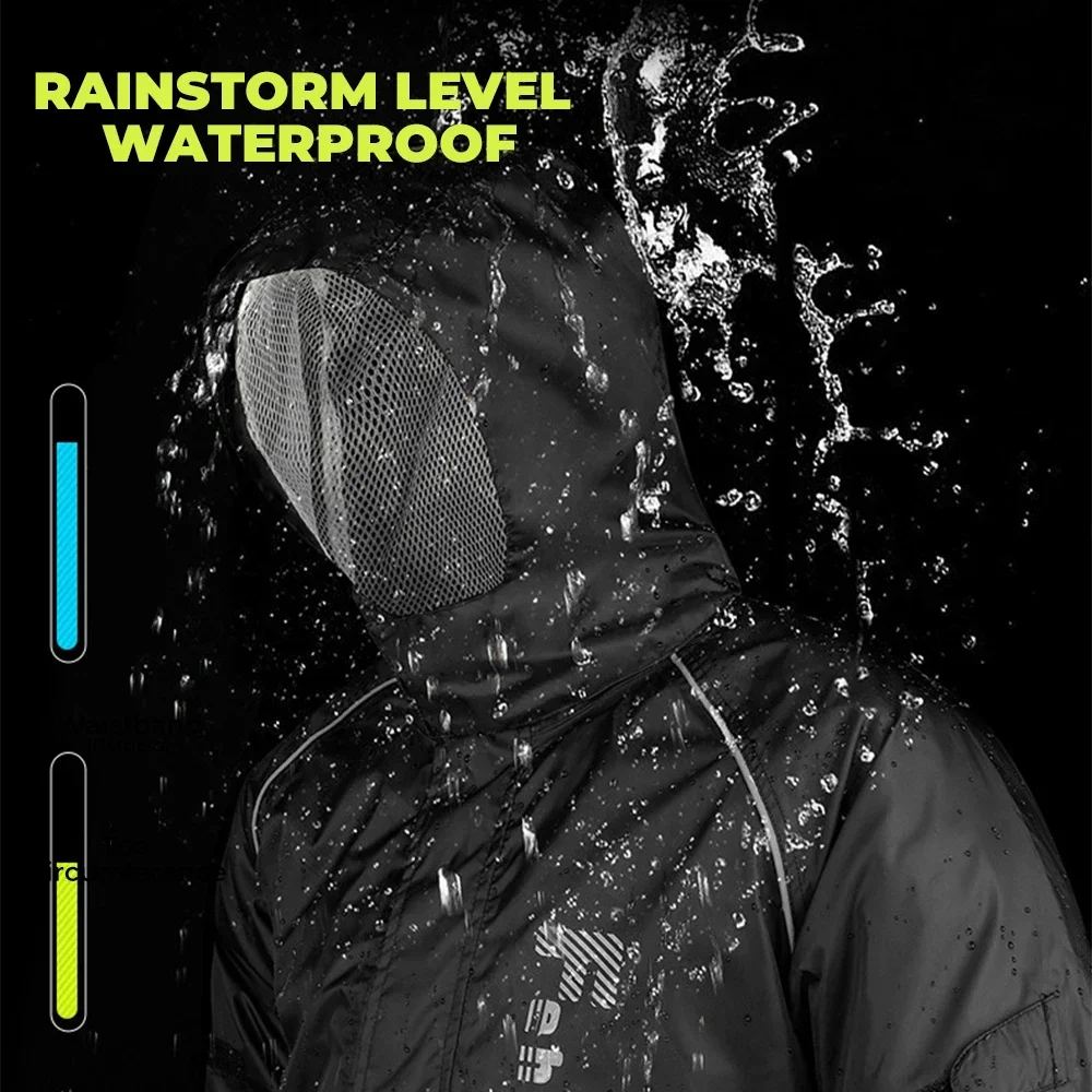 Raincoat Waterproof Pants Jacket Outdoor Riding Motorcycle Split Type Suit Anti-rainstorm Men Breathable Summer Raincoat Set