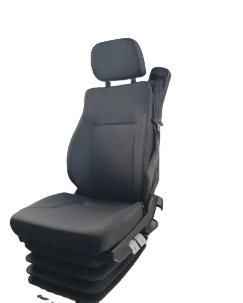 

YSR Seating YSR 914-5B Universal Bus/Truck Driver Seat With Pu Leather & Textile Adjustable Backrest