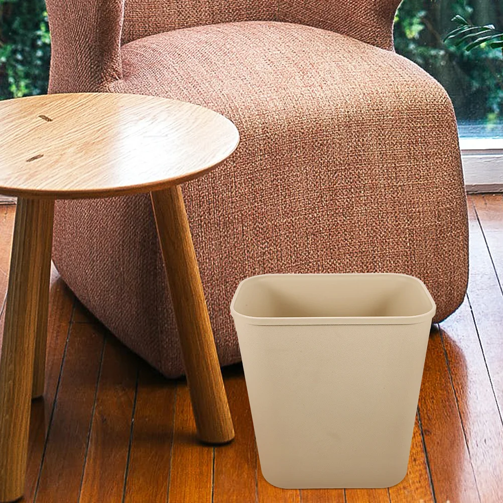 

3Pcs Plastic Wastebasket Resistance Multi- Office Kitchen Trash Container Simple Harmonious Color