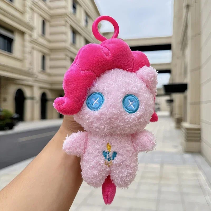 Kawaii My Little Pony Schlüsselanhänger Plüschzubehör Rucksack Schlüsselanhänger Plüschtier Schlüsselanhänger Puppe Mädchen Geschenk Twilight Sparkle Fluttershy