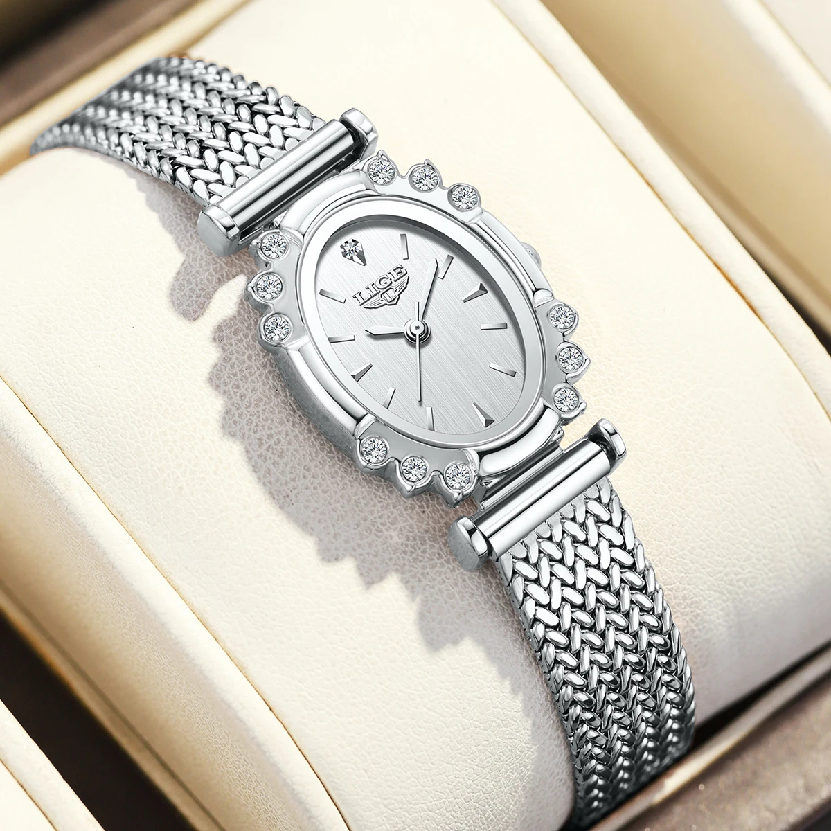 New Fashion LIGE  Elegant Woman Wristwatch Fashion Luxury Classic Waterproof Ladies Clocks Simple Dial Quartz Watches for Women