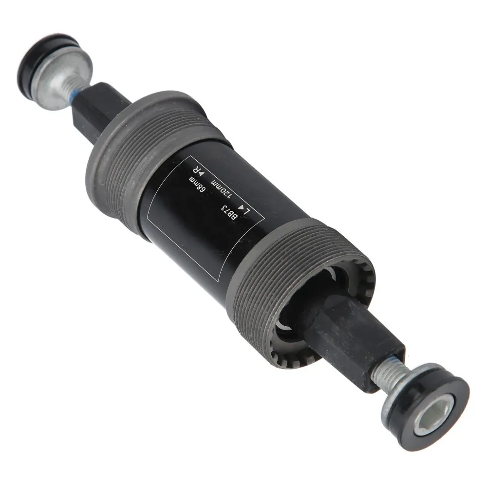 1 Set 68mm Sealed Bottom Bracket Carbon Steel 113/120/126mm Lengths Bike Bottom Bracket with Screws Square Taper