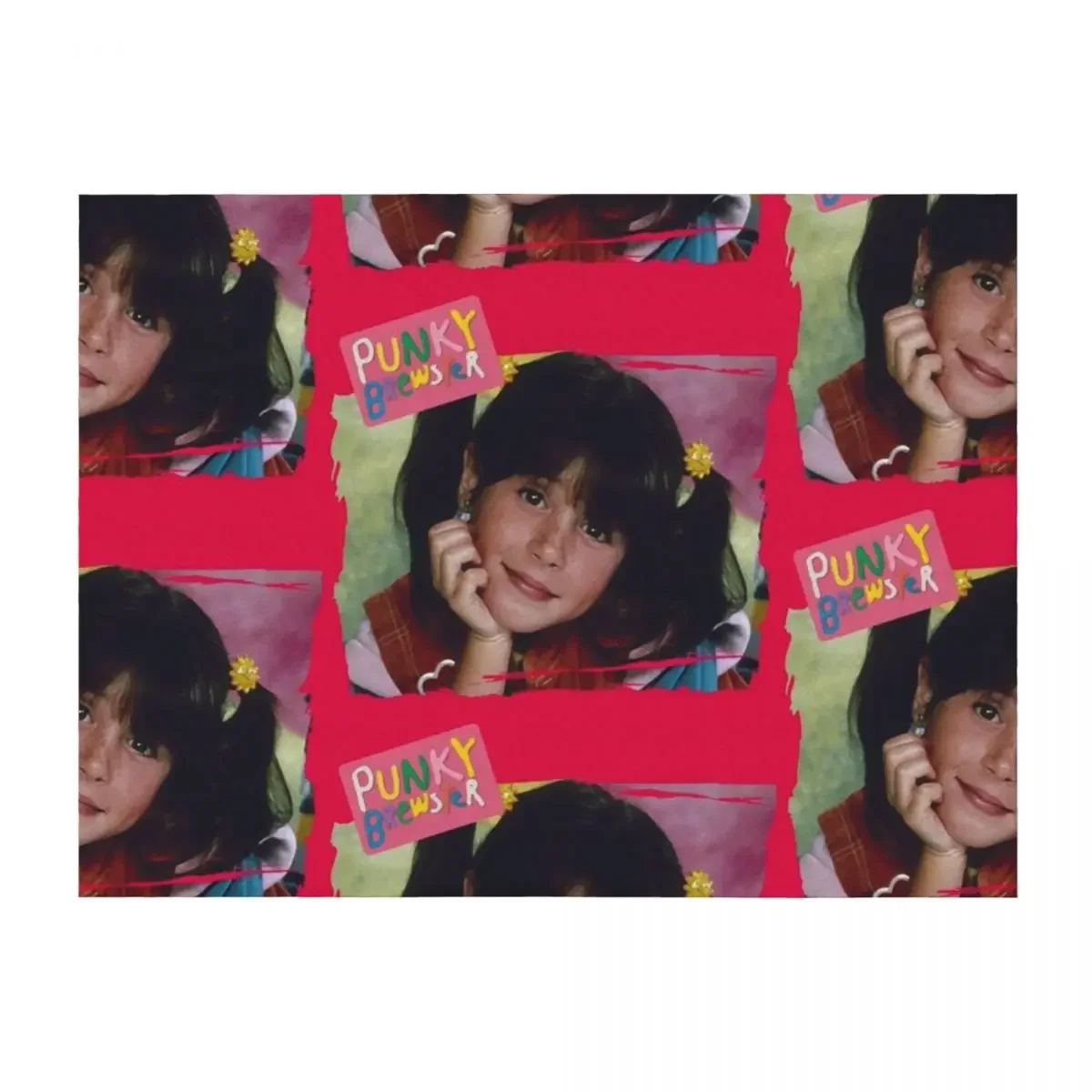 

I love the 80s - Retro Throwback Little Punky Brewster Tribute Throw Blanket Kid'S Furry manga For Baby Blankets