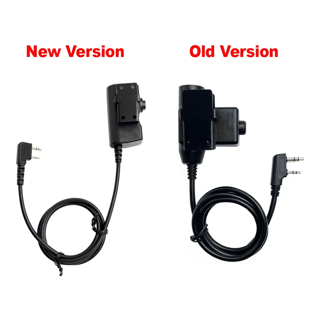 Tactical U94 PTT Tactical Headset Button activated push-to-talk PTT adapter interface fit for KENWOOD BAOFENG RADIO UV-5R UV-6R