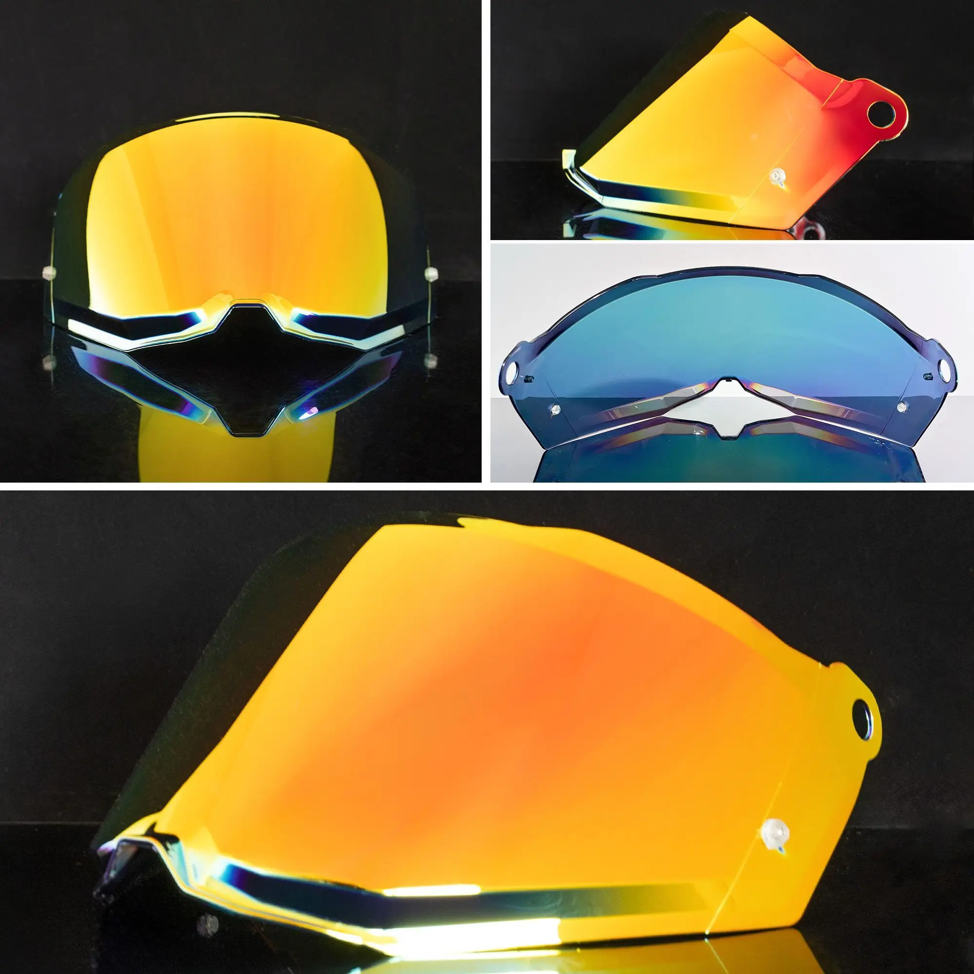 After‑market Replacement Helmet Visor Compatible with LS2 Off‑Road Helmet MX702 PIONEER MX701,  UV‑Protection Motorcycle Lens - view 3