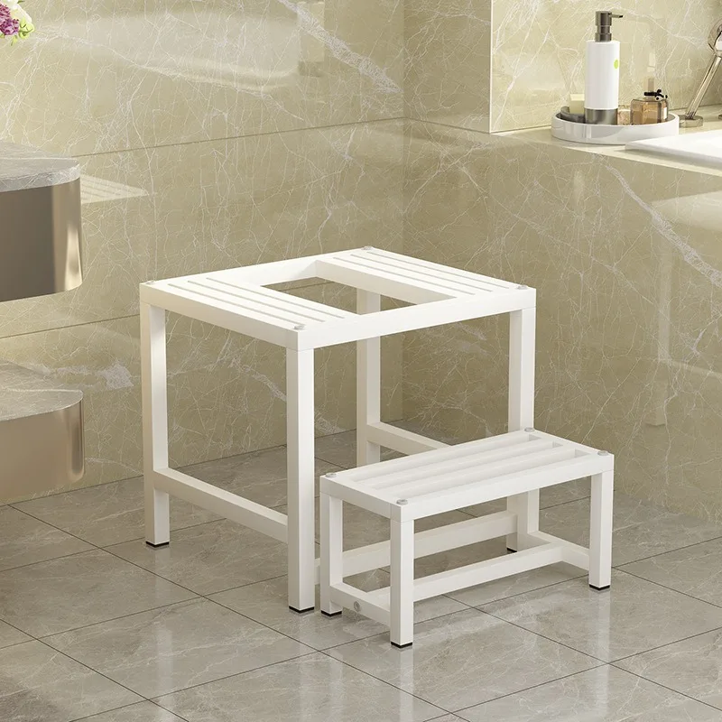 The toilet seat is changed to a squatting  squatting pit artifact. The seat is changed to a squatting image 4