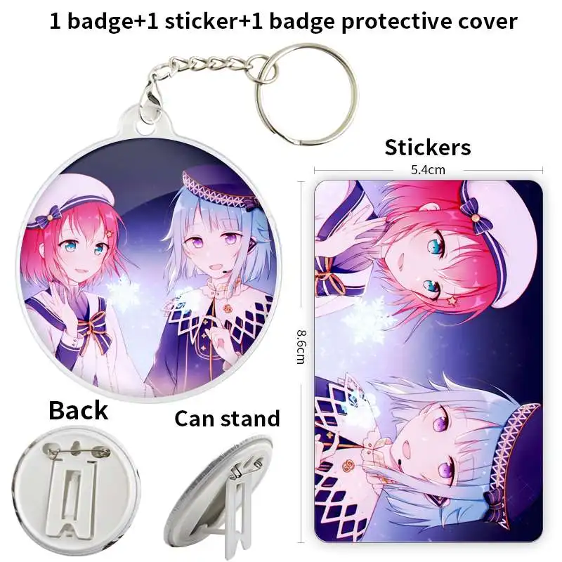 Shino Hajime postać z anime gra miękki guzik odznaka broszka kotwica urządzenia peryferyjne Pininsignias personalizables kreatywne 75mm