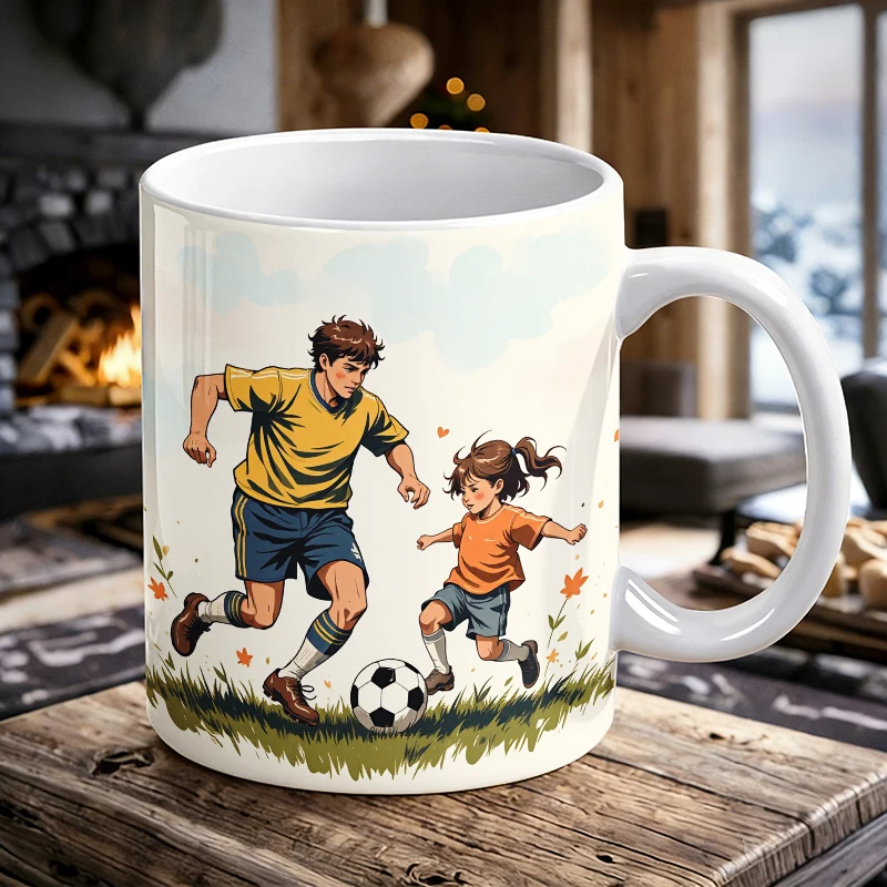 

Joyful Moments Soccer-Themed Button-Up Print Mug with a bottle opener function of 2026 Major Football Event