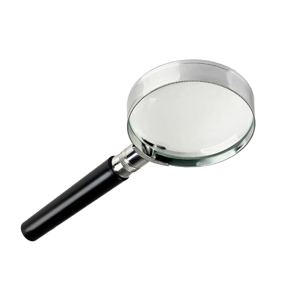 5X Magnification Handheld Magnifying Glass Handle 75-100mm 2inch Loupe For The Elderly To Read Jewelry Appreciation And Repair