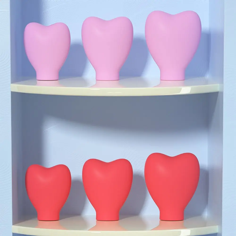 Cadeaux anti-poussière femmes coeur maquillage brosse couvre fard à paupières brosse organisateur étui maquillage brosse protecteur capuchon maquillage brosse support