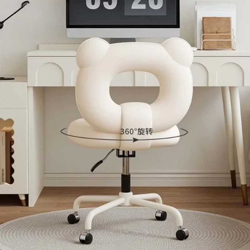 Rotating Design Gaming Chair Support Wheels Comfy Living Room Mobile Chairs Cute Room Nordic Chaise De Bureaux Office Furniture