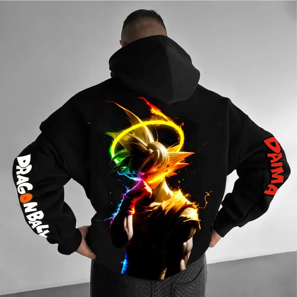 

New Hoodie Anime Dragon Ball Z 2025 Harajuku Streetwear Men Autumn Winter Hooded Sweater Oversized Women Long-sleeved Unisex Top