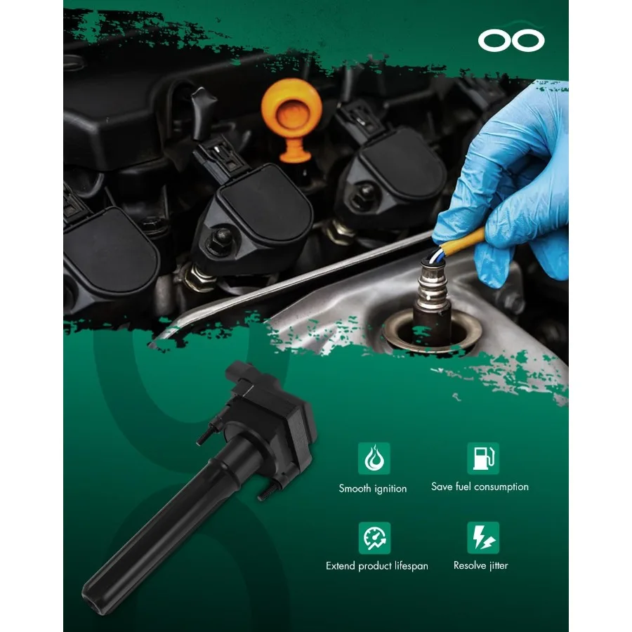 Paquete de 6 bobinas de encendido para Dodge Magnum 3.5L 2005 Dodge Intrepid 3.5L 20002004 Dodge Intrepid 3.2L 19982000 Chrysler