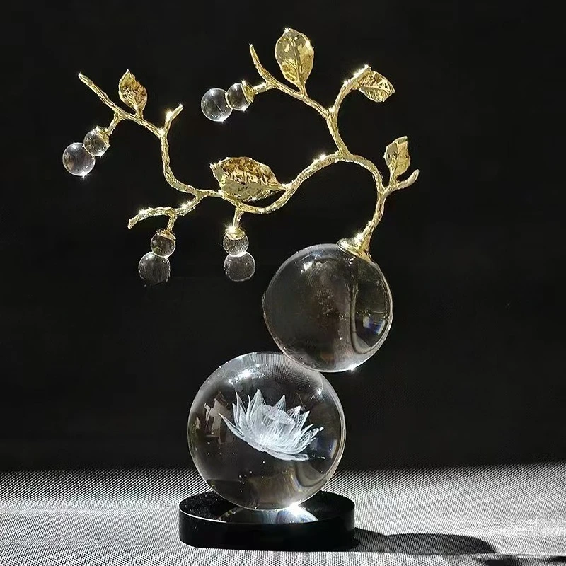 

Crystal gourd light luxury ornament new wine cabinet entrance decoration creative fortune Nafu living room housewarming opening