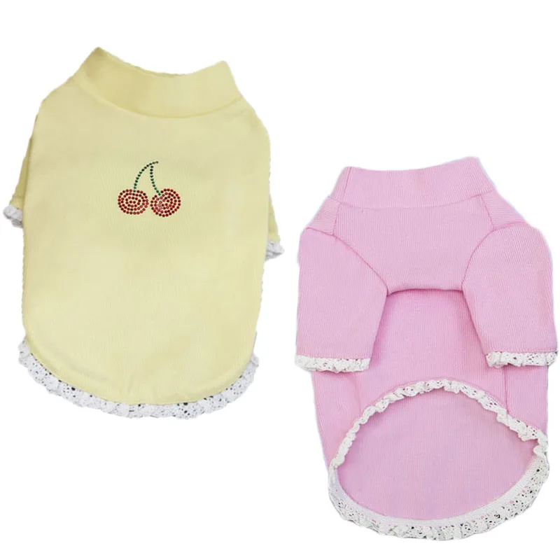 

Pet Dog Clothes Hotfix Rhinestone Costume Shirt Turtleneck Hoodies For Small Dogs Chihuahua York Puppy Cat Sweatshirt Tshirt XXL