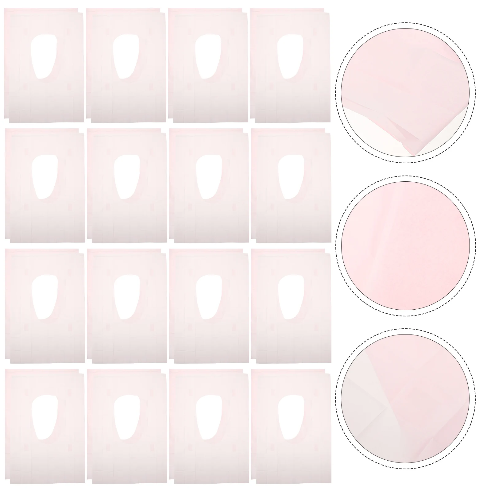 

50pcs Waterproof Seats Pad Disposable Cover For Hotel Outdoor Travel Mat Pe Film Small Lightweight Household Bathroom