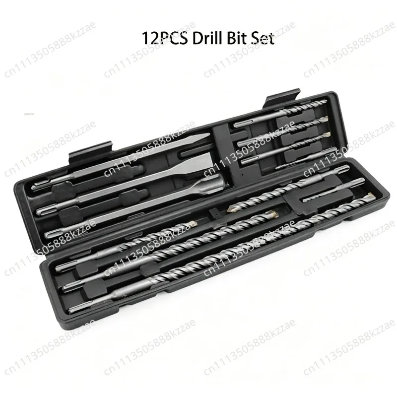 Chisel Shank Hammer Drill Bit Set Concrete Masonry Grooving Rock Drill Bits Power Tool Accessories