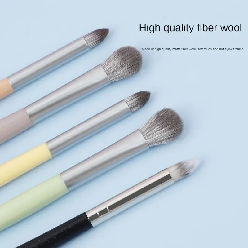 Single Makeup Brush Double-ended Eye Shadow Brush Smudge Detail Highlight Brush Brighten Soft Professional Makeup Tools