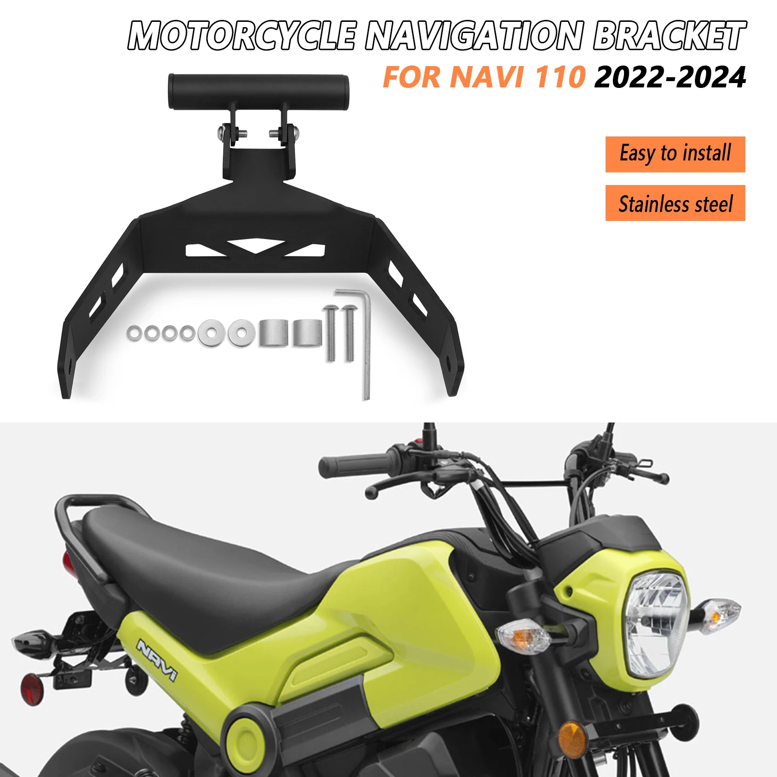 

For Honda navi 110 2022 2023 2024 navi110 Motorcycle GPS Phone Navigation Mount Bracket Adapter Support Holder Mobile Phone