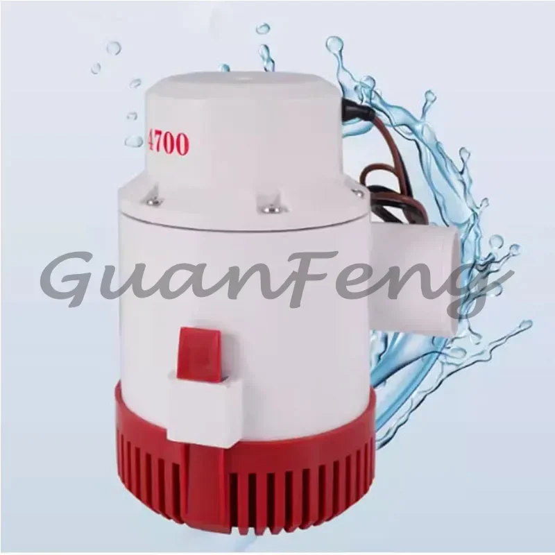 G4700 12V 24V DC submersible bilge pump, large flow electric water pump for marine agriculture