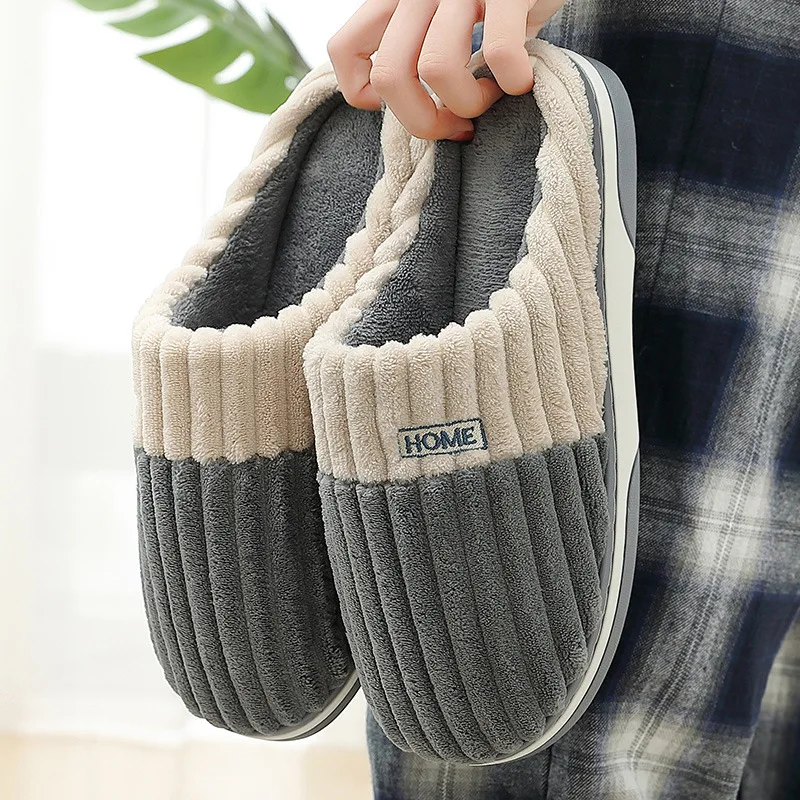 New Fur Slippers For Women Men Winter Furry Fashion Warm Ankles Plush Cozy Slides For Home Indoor Soft Sole Cotton Shoes