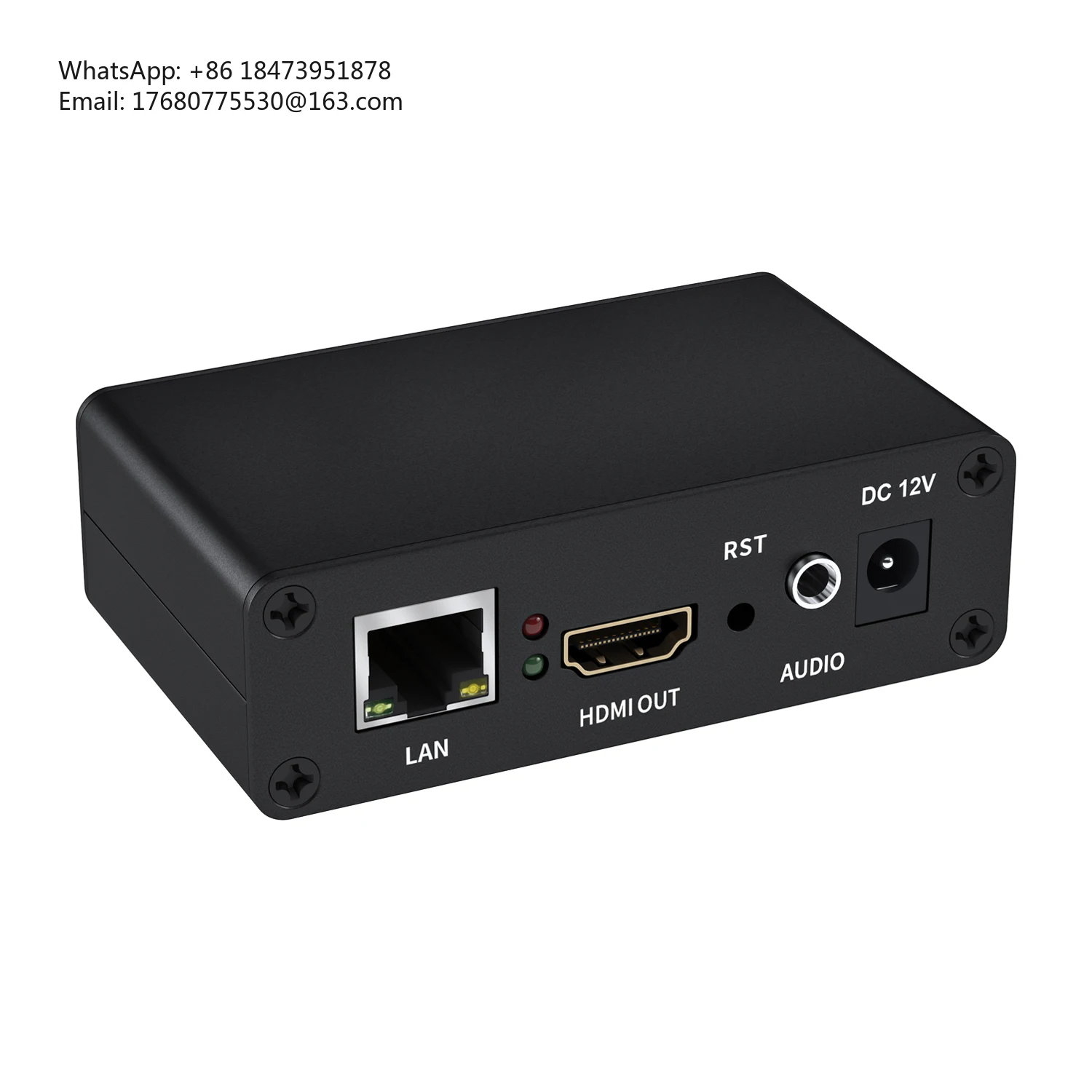 H.265 H.264 USB IP To HDMI Video Streaming Decoder HD IP Camera Decoder For Decoding HTTP RTSP RTMP UDP HLS