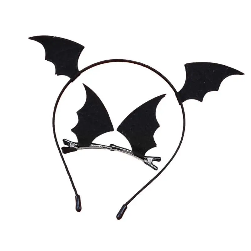 3Pcs Delicate Devil Horns Headwear Set for Kids and Adults Halloween Party