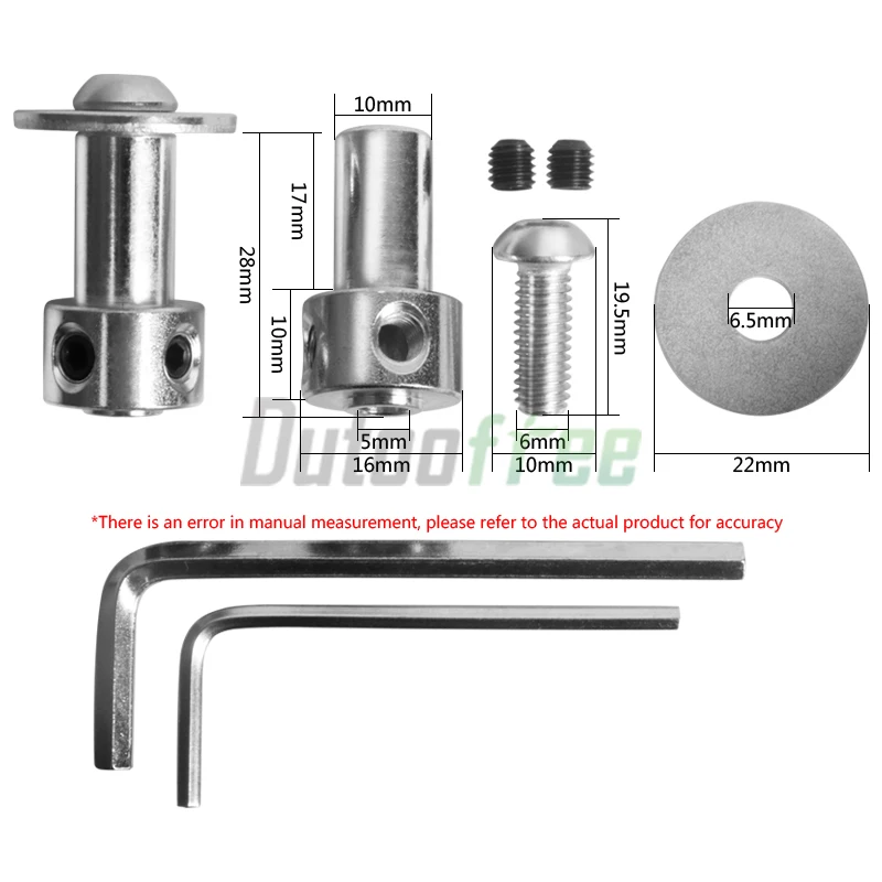 2PCS/Set 5mm Aluminum Rod Adapter Shaft Saw Blade Shaft Grinding Wheel Shaft Cutting Machine Modification