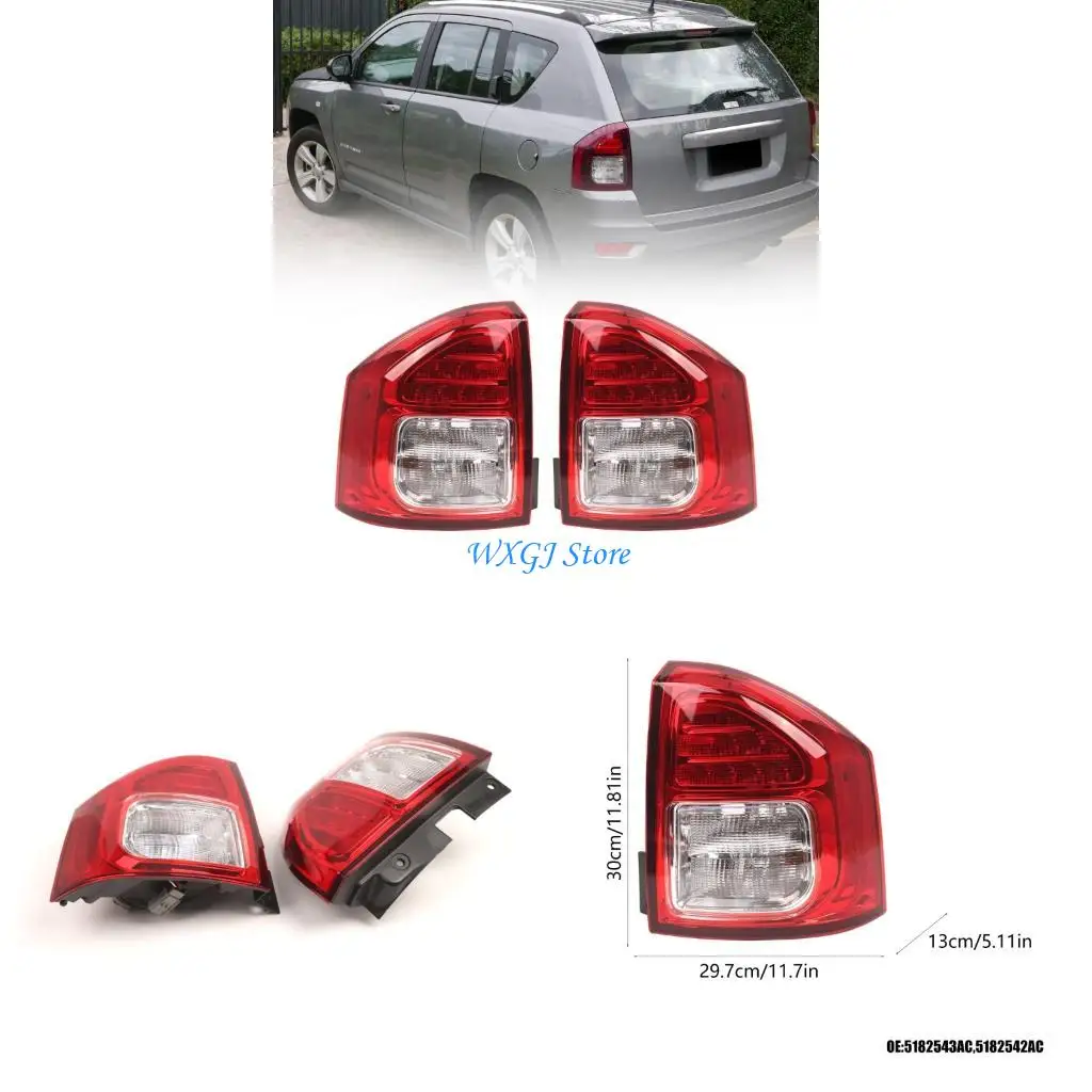 

37JE Задний бампер Отражатели 5182543AC, 5182542AC Хвостовая лампа Туманная лампа Хвоста