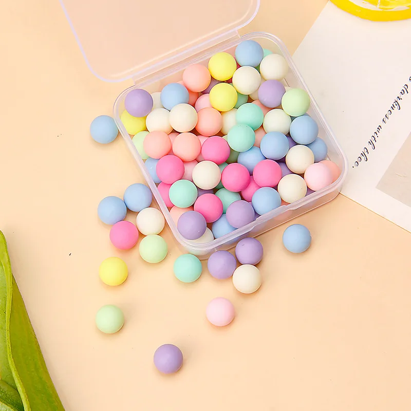 Cream Gum DIY Material Beads Colorful Macaron Ball Girl Gift Guka Handicraft Mobile Phone Shell Hairpin Decorative Accessories