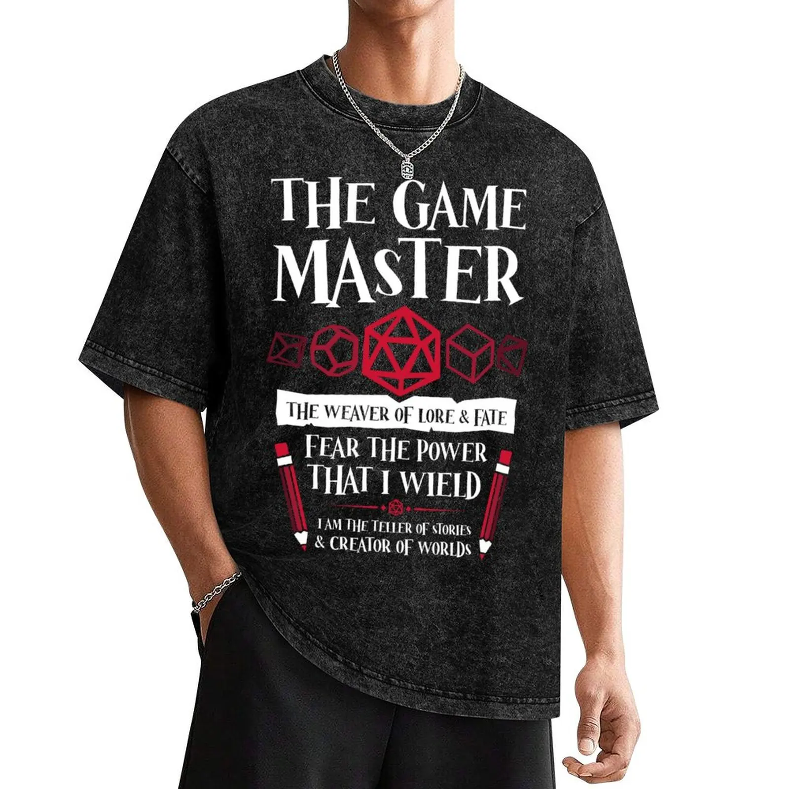 D&D GAME MASTER - Dungeons & Dragons T-Shirt croswit shirt man vintage clothes man t shirt anime stuff plain t shirts men