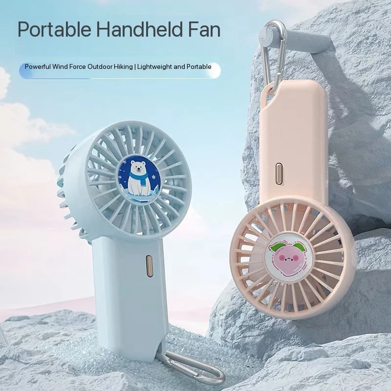 SUN MEET SUN MEET-Portable Small Fan, Rechargeable Fan, 500mAh, Chargeable Type-C, 3 C, Uv