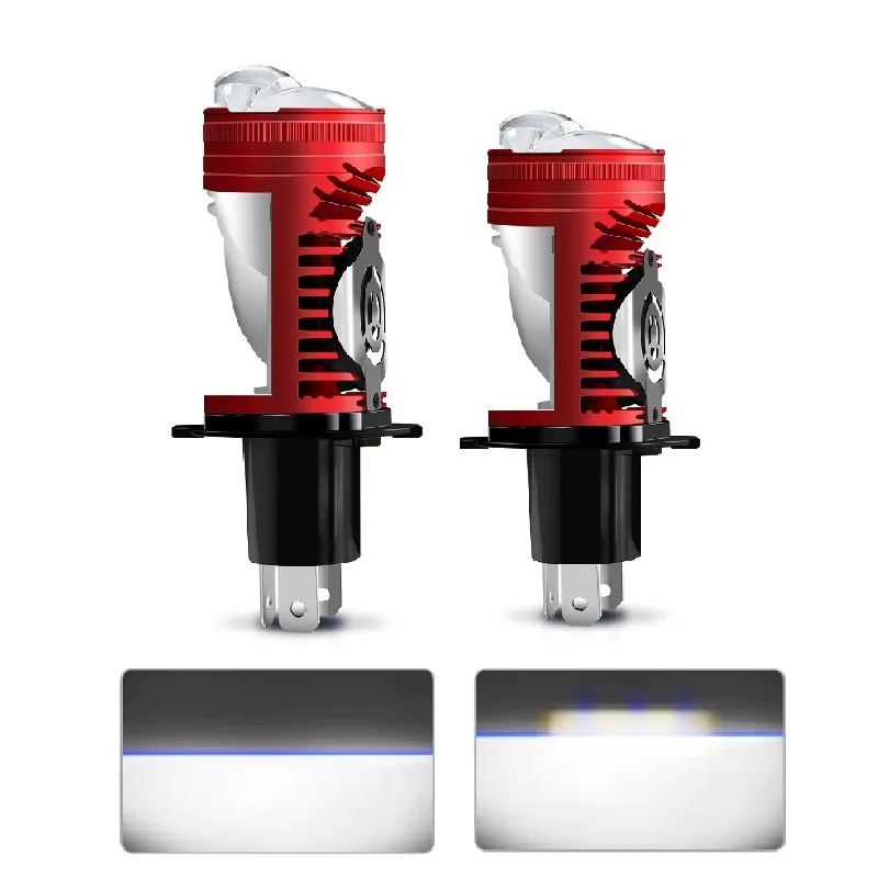 

2PCS H4 LED Headlight Bulb Projector Lens Canbus Super Bright LED 100W 20000LM 6500K Hi/Low Light Apply to Car&Motorcycle 12V