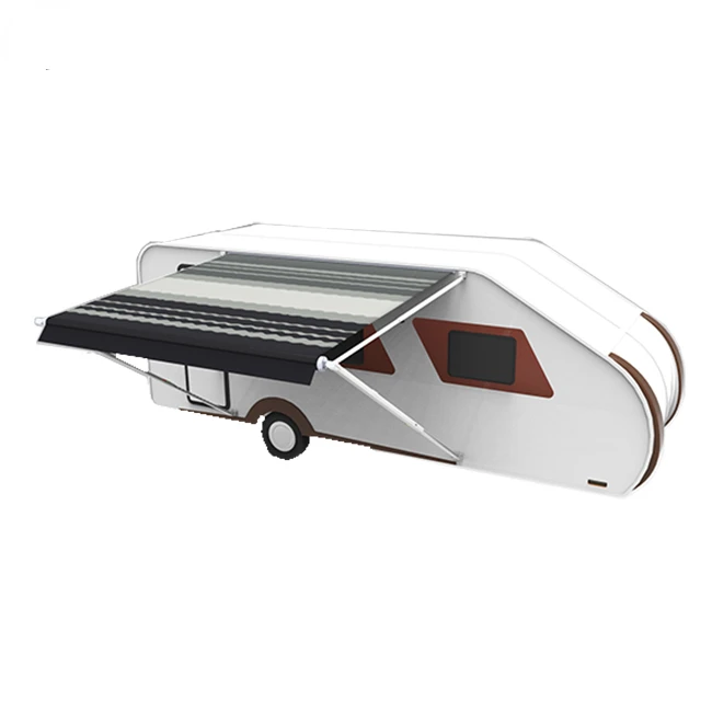 Hot sale manual aluminum retractable Roll out Caravan car side awning