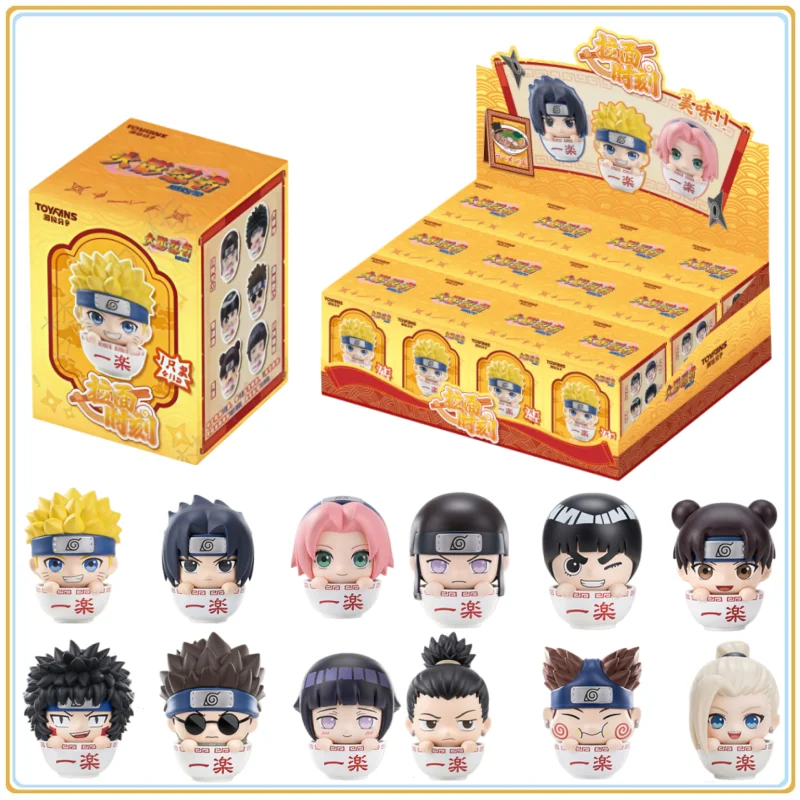 

In Stock Original BANDAI Naruto Lamian Noodles Moment Series Blind Box Anime Character Model Collection Holiday Toys Gifts