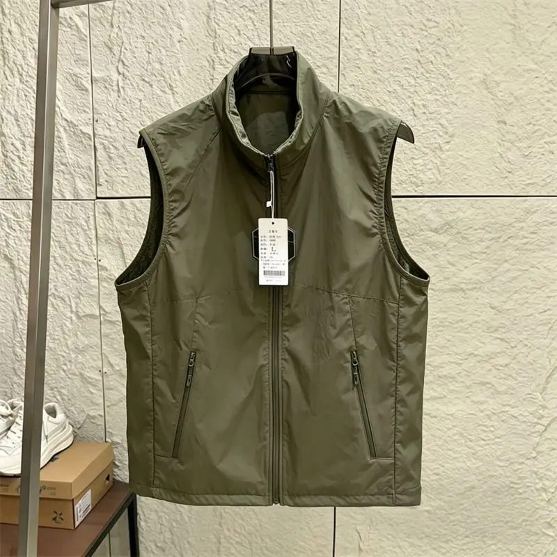 Women Summer Vest 2026 New Quick-drying Stand Collar Cycling Vest Ladies Sleeveless Jacket Breathable Thin Female Waistcoat Tops