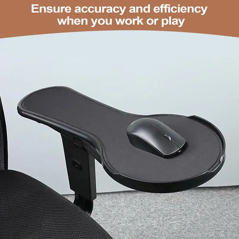 Desk Arm Rest Pad Computer Arm Support Pad Anti-Slip Adjustable Chair Attachment Extension Elbow Mat for Offices Apartment