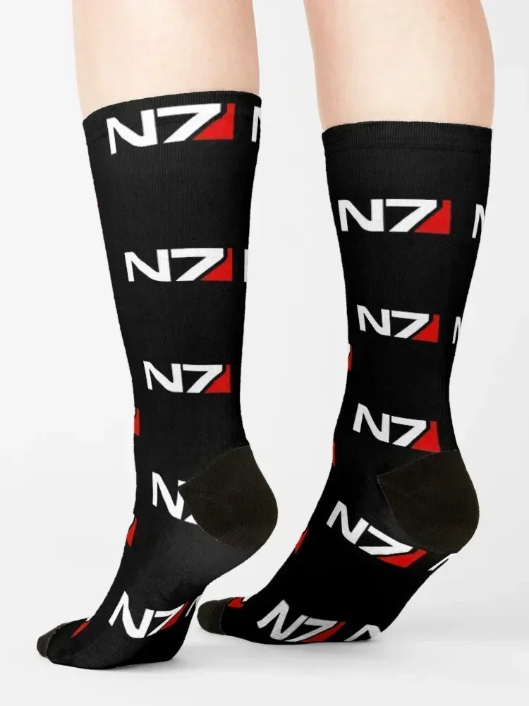 Mass Effect N7 Socks bright garter crazy professional running cycling Socks Woman Men's