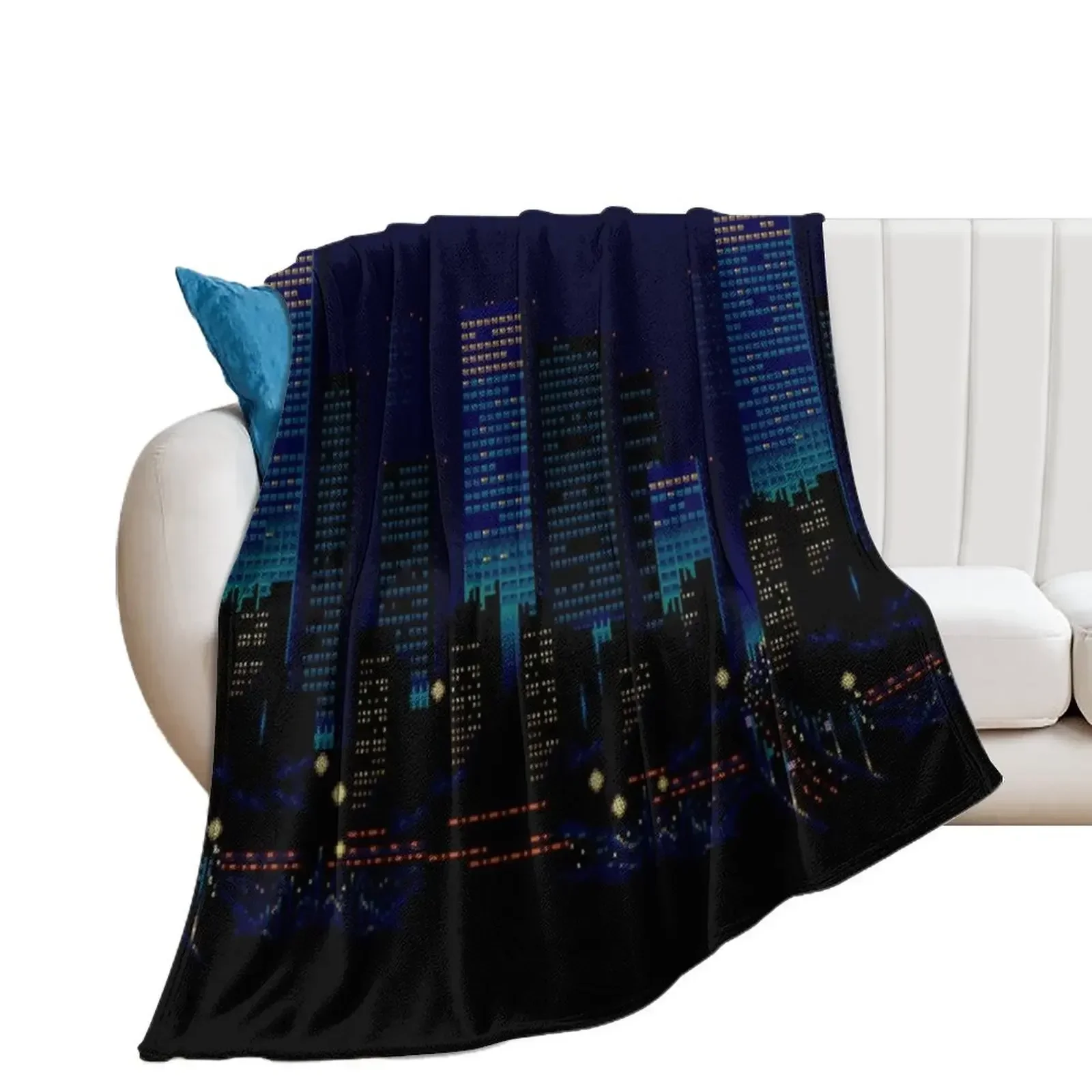 Streets of Rage 16-Bit City Throw Blanket Polar Winter beds Blankets For Baby Blankets