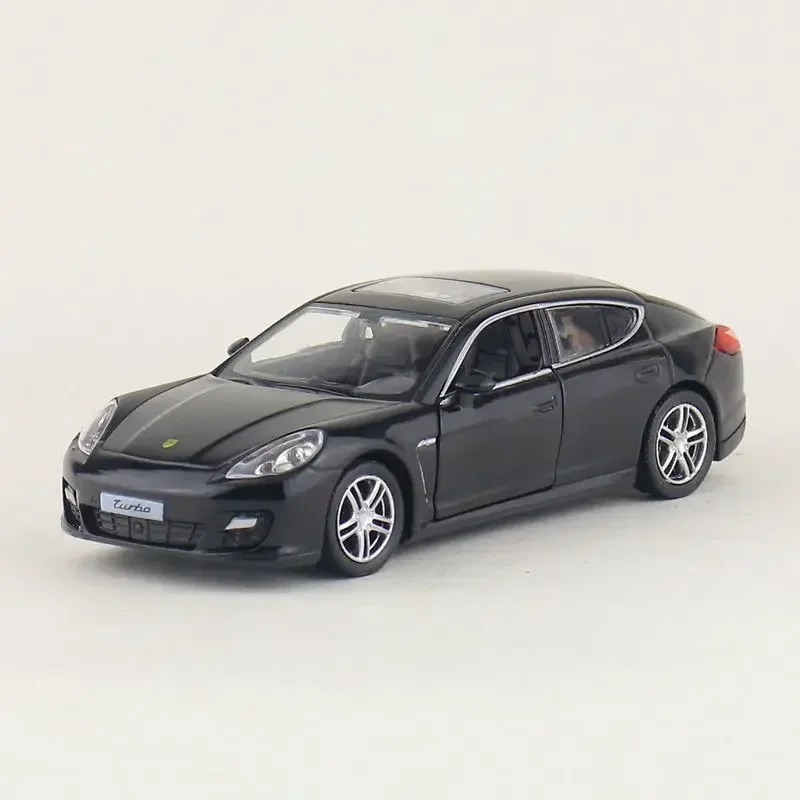 Modèle de collection de véhicules miniatures Porsche Panamera Turbo, échelle 1:36, métal moulé sous pression, cadeau de Noël pour enfant, jouet pour garçon, F228