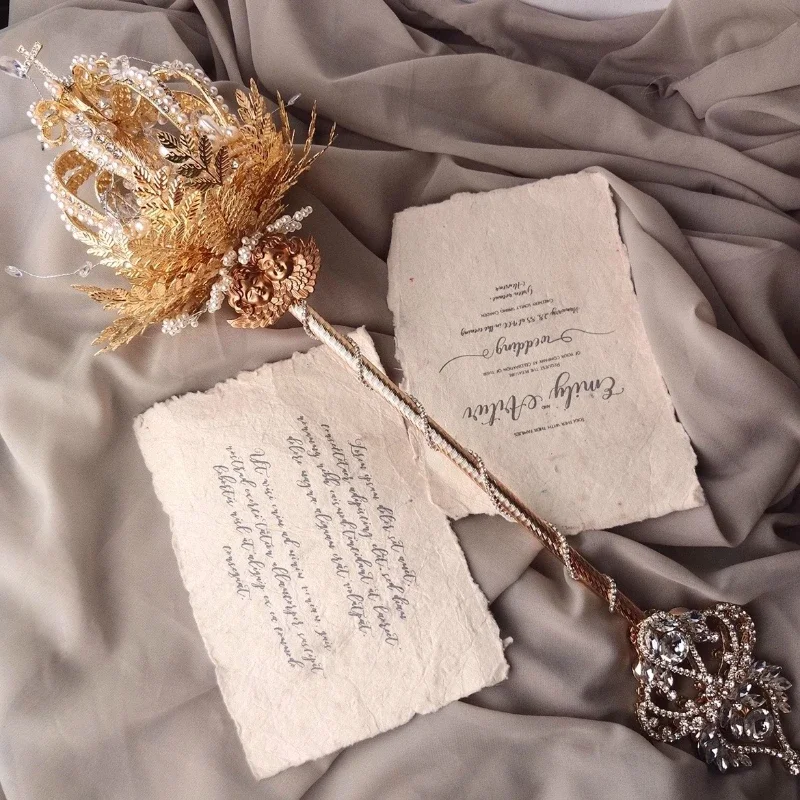 

French Luxury Retro [Palace Style Crown Scepter] High-end Creative Art Decoration Gifts