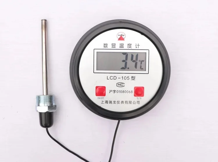 Fio eletrônico do medidor 10m da temperatura da água do termômetro digital da caldeira industrial de alta temperatura com ponta de prova