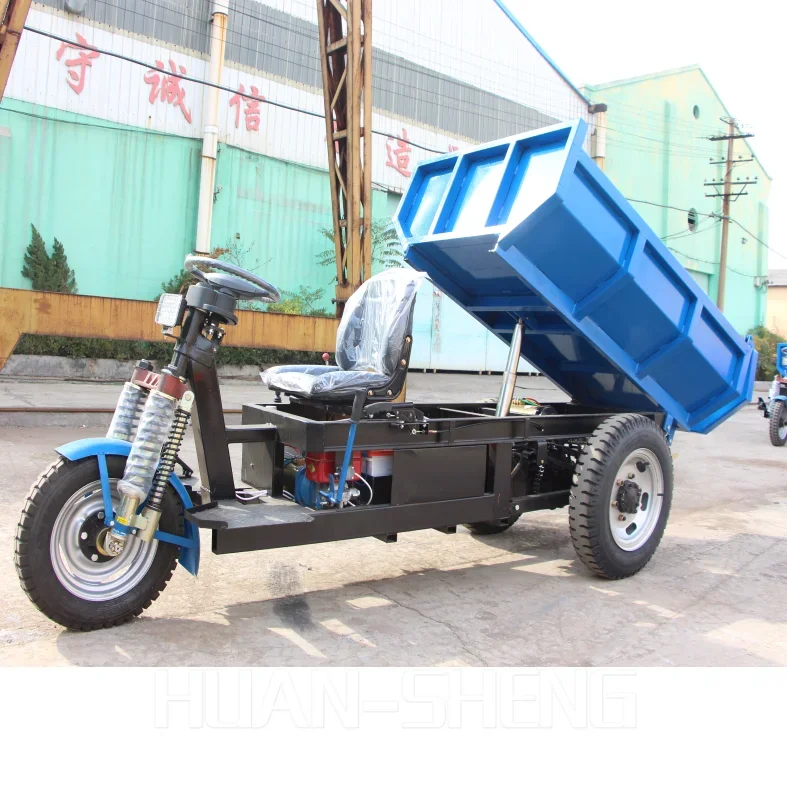 ミニ電気油圧三輪車ごみ収集車,2トン,3輪