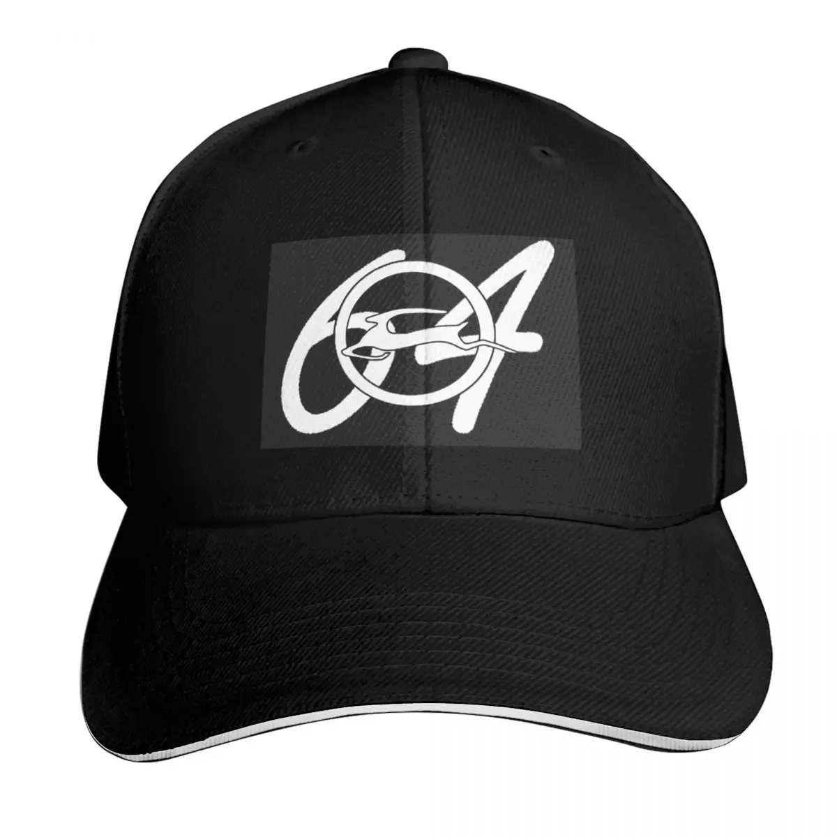 64 Impala White Number Baseball Cap Quick Dry Performance Cotton Twill Breathable Contrast Two Tone Brim