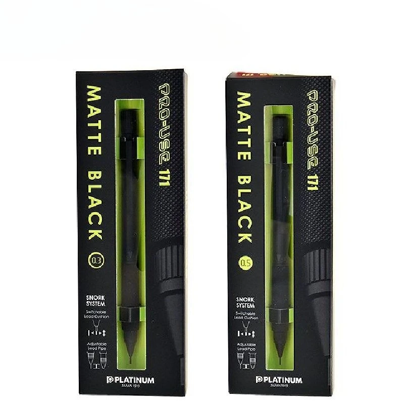 

PLATINUM Black Low Center of Gravity Automatic Pencils MSDA-2500A/B Drawing Mechanical Pencil 0.3/0.5 Kawaii School Supplies