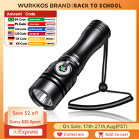 Wurkkos DL02 Diving flashlight 3000LM 496M Long Range Underwater Flashlight with Rotary Magnetic Switch for Cave Exploration